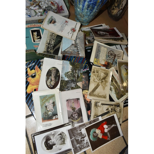 419 - TWO BOXES OF LP RECORDS AND SUNDRIES, to include Now That's What I Call Music L.Ps comprising Now 2,... 