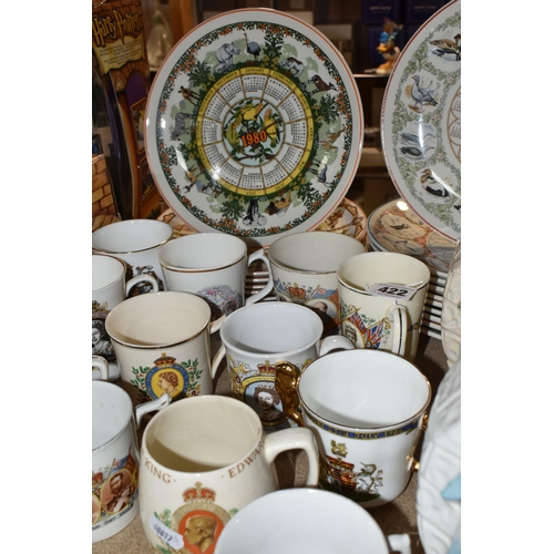 422 - A GROUP OF CERAMICS, to include two Price Kensington budgerigar vases, an S Fielding & Co beaker pri... 