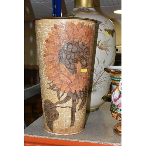 434 - LARGE PLANT STANDS AND VASES ETC, to include a Capodimonte plant stand with some restoration, approx... 