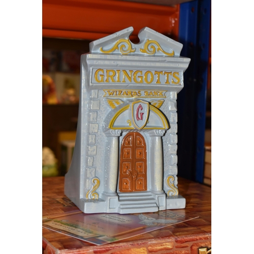 435 - FIVE BOXED ROYAL DOULTON HARRY POTTER SCULPTURES, comprising Harry Casts A Magical Spell HPFIG2, Wiz... 