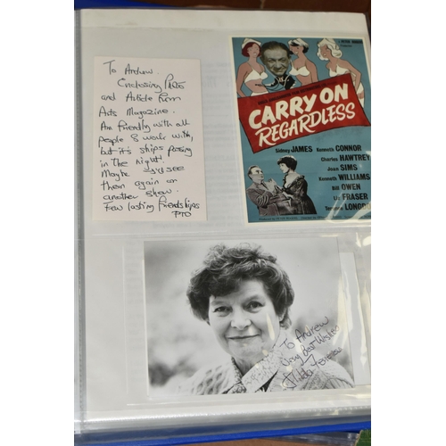 547 - CARRY ON' FILM EPHEMERA, A Large Collection of Photographs, Lobby Cards, Letters, Cartoons, etc from... 