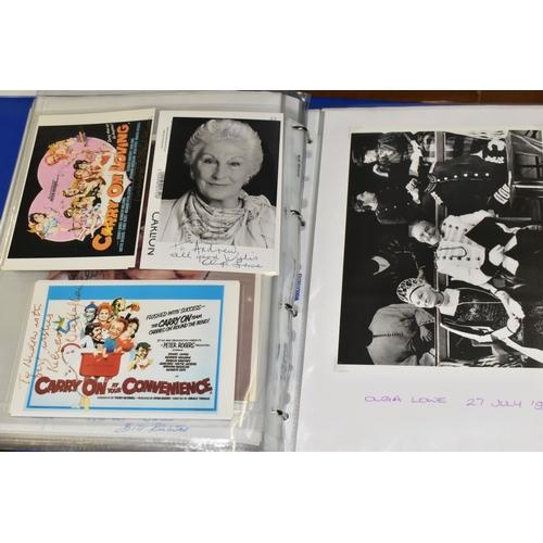 547 - CARRY ON' FILM EPHEMERA, A Large Collection of Photographs, Lobby Cards, Letters, Cartoons, etc from... 