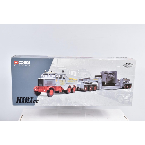 1 - THREE BOXED 1:50 SCALE CORGI HAULAGE MODELS, the first a classics Heavy Haulage Sunter Bros Ltd Scam... 