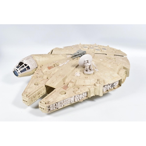 12 - THREE BOXED STAR WARS RETURN OF THE JEDI VEHICLES, to include a Palitoy Scout Walker with some paper... 