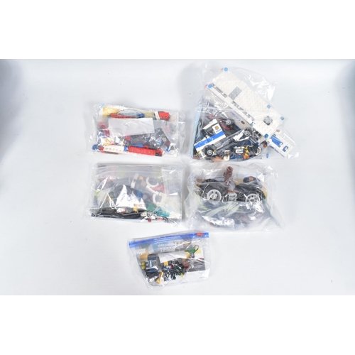 15 - A COLLECTION OF TWELVE UNBOXED LEGO CITY MODELS, each individually sealed with some models built, ot... 