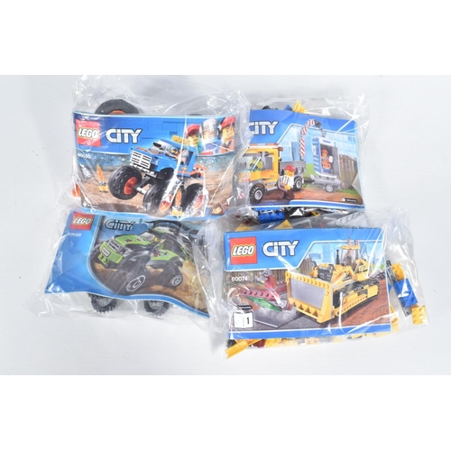 15 - A COLLECTION OF TWELVE UNBOXED LEGO CITY MODELS, each individually sealed with some models built, ot... 