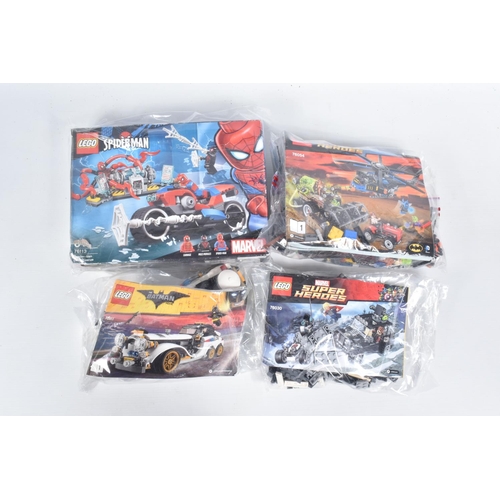 19 - A MIXED SELECTION OF EIGHT SUPERHERO LEGO SETS FROM VARIOUS COLLECTIONS, each individually sealed wi... 