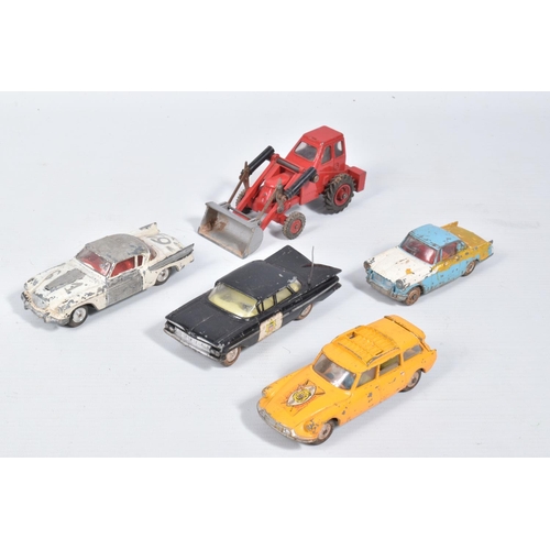 26 - A QUANTITY OF UN BOXED AND ASSORTED PLAYWORN DIECAST VEHICLES, to include Spot-On A.E.C. Mammoth Maj... 