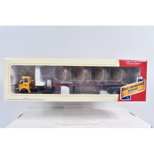 3 - SEVEN BOXED 1:50 SCALE CORGI HAULAGE MODELS, the first a limited edition Road Transport Heritage sil... 