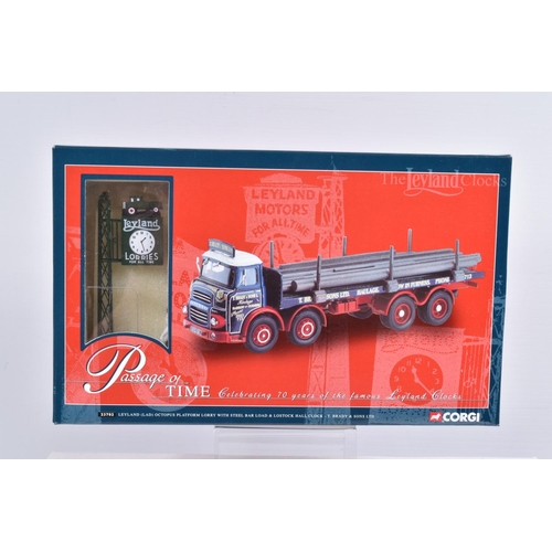 3 - SEVEN BOXED 1:50 SCALE CORGI HAULAGE MODELS, the first a limited edition Road Transport Heritage sil... 