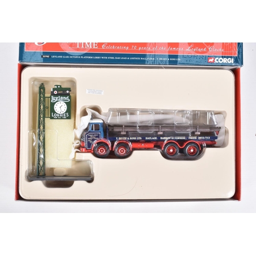 3 - SEVEN BOXED 1:50 SCALE CORGI HAULAGE MODELS, the first a limited edition Road Transport Heritage sil... 