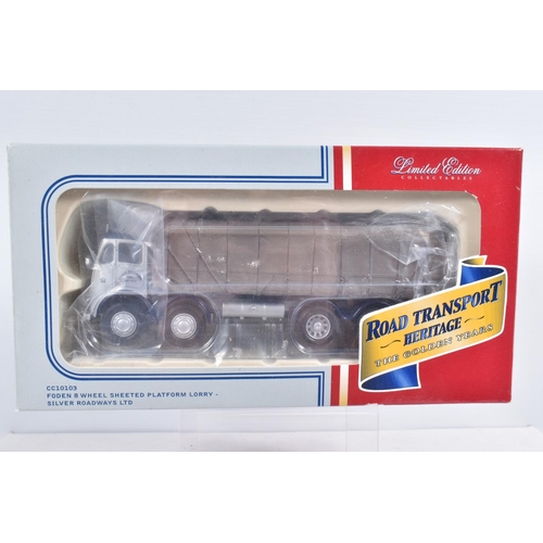 3 - SEVEN BOXED 1:50 SCALE CORGI HAULAGE MODELS, the first a limited edition Road Transport Heritage sil... 