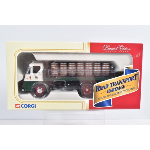 3 - SEVEN BOXED 1:50 SCALE CORGI HAULAGE MODELS, the first a limited edition Road Transport Heritage sil... 