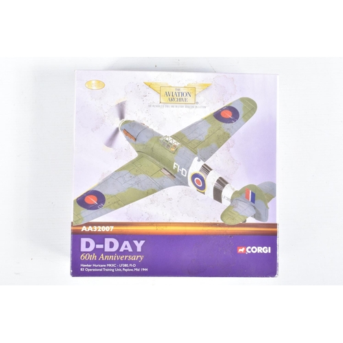 33 - THREE BOXED CORGI AVIATION ARCHIVE 1/72 SCALE LIMITED EDITION D-DAY 60TH ANNIVERSARY MODELS, Superma... 