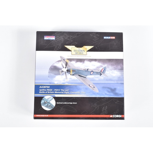 36 - THREE BOXED CORGI AVIATION ARCHIVE 1/72 SCALE LIMITED EDITION AIRCRAFT MODELS, Hawker Sea Hurricane ... 