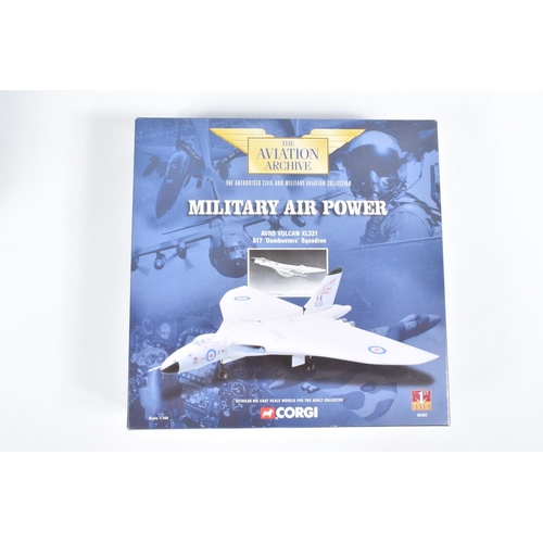 39 - FOUR BOXED CORGI CLASSICS AVIATION ARCHIVE 1/144 SCALE MILITARY AIR POWER MODELS, Lockheed C-121A Co... 