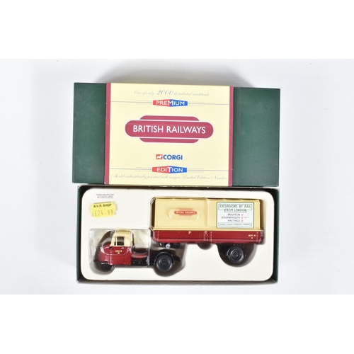 4 - EIGHT BOXED 1:50 SCALE DIECAST CORGI MODELS, the first is a Premium edition Fleets of Renown Ken Tho... 