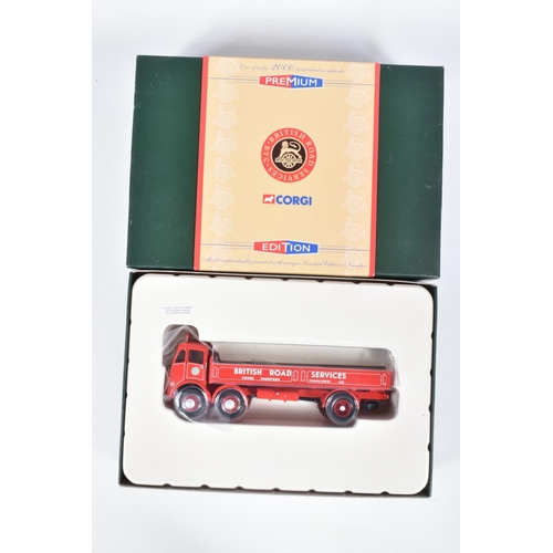 4 - EIGHT BOXED 1:50 SCALE DIECAST CORGI MODELS, the first is a Premium edition Fleets of Renown Ken Tho... 