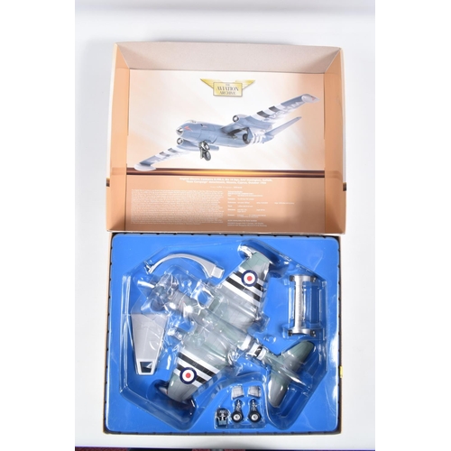 41 - TWO BOXED CORGI CLASSICS AVIATION ARCHIVE 1/72 SCALE THE SUEZ CRISIS MODELS, limited edition Vought ... 