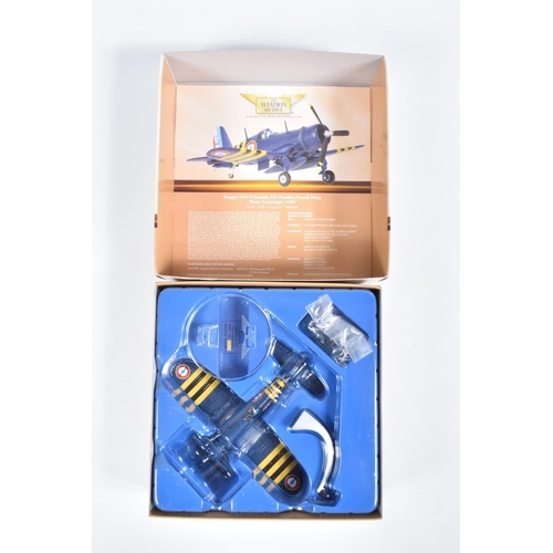 41 - TWO BOXED CORGI CLASSICS AVIATION ARCHIVE 1/72 SCALE THE SUEZ CRISIS MODELS, limited edition Vought ... 