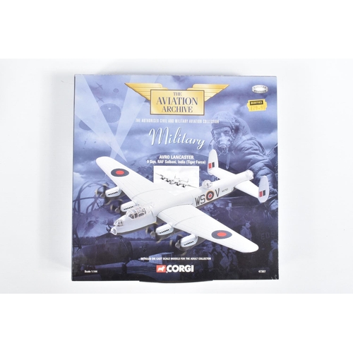 42 - SIX BOXED 1:144 SCALE CORGI AVIATION ARCHIVE DIECAST MODEL AIRCRAFTS, the first a Douglas Dakota - R... 