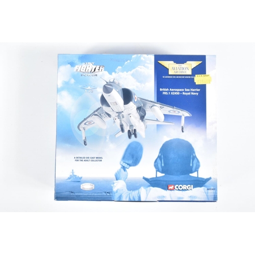 46 - FOUR BOXED LIMITED EDITION 1:72 SCALE JET FIGHT POWER CORGI AVIATION ARCHIVE DIECAST MODEL AIRCRAFTS... 