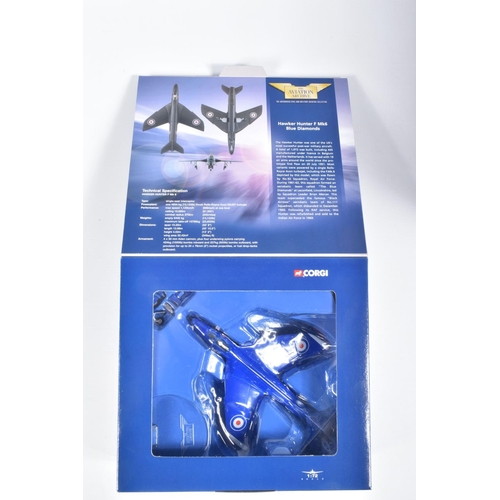 46 - FOUR BOXED LIMITED EDITION 1:72 SCALE JET FIGHT POWER CORGI AVIATION ARCHIVE DIECAST MODEL AIRCRAFTS... 