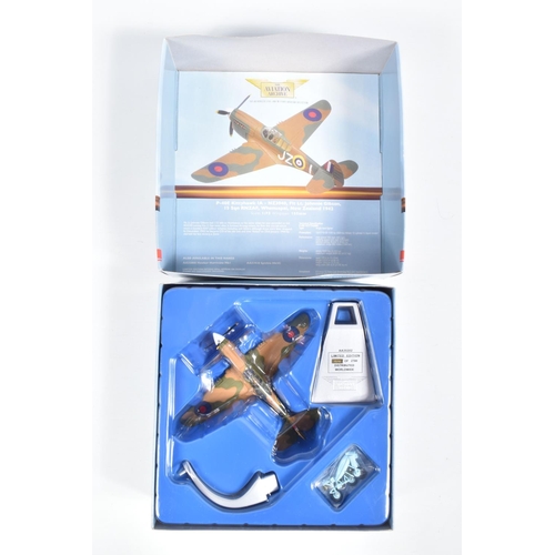 49 - FOUR BOXED 1:27 SCALE LIMITED EDITION CORGI AVIATION ARCHIVE DIECAST MODEL AIRCRAFTS, the first is a... 