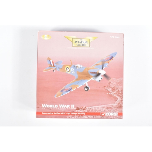 51 - FOUR BOXED 1:72 SCALE CORGI AVIATION ARCHIVE DIECAST MODEL AIRCRAFTS, the first a Gloster Sea Gladia... 