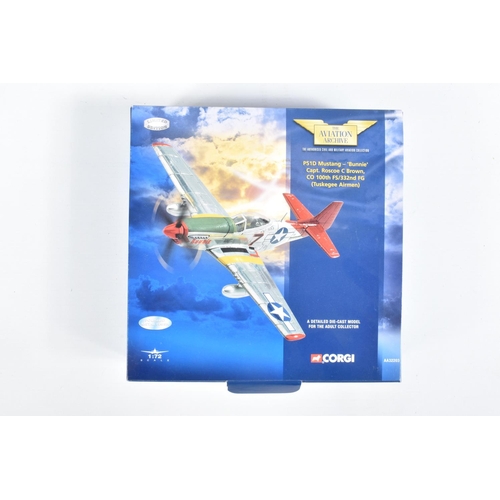 55 - SIX BOXED 1:72 SCALE LIMITED EDITION CORGI AVIATION ARCHIVE DIECAST MODEL AIRCRAFTS, the first is a ... 