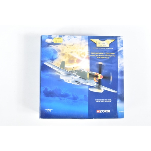 55 - SIX BOXED 1:72 SCALE LIMITED EDITION CORGI AVIATION ARCHIVE DIECAST MODEL AIRCRAFTS, the first is a ... 