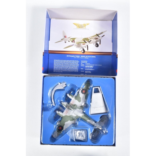 57 - THREE BOXED 1:72 SCALE CORGI AVIATION ARCHIVE DIECAST MODEL AIRCRAFTS, the first a Corgi Predators o... 