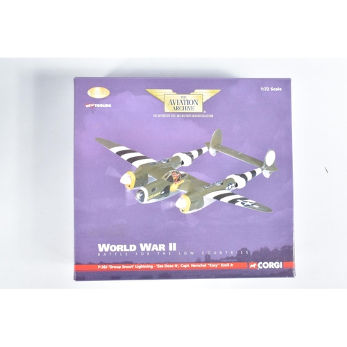 60 - FIVE BOXED 1:72 SCALE CORGI AVIATION ARCHIVE DIECAST MODEL AIRCRAFTS, the first a World War II Hawke... 