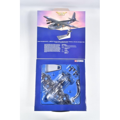 62 - FIVE BOXED CORGI AVIATION ARCHIVE DIECAST MODEL AIRCRAFTS, the first a 1:72 scale Corsair IV, number... 