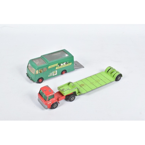 64 - A QUANTITY OF UNBOXED AND ASSORTED PLAYWORN DIECAST VEHICLES, to include Dinky Toys Shado 2 Mobile, ... 