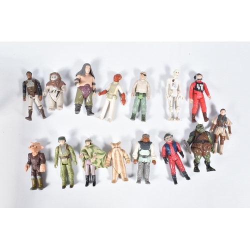 8 - A COLLLECTION OF LFL STAR WARS RETURN OF THE JEDI FIGURES, to include a 1982 Admiral Ackbar with sti... 