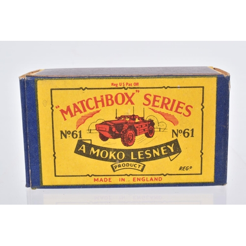 71 - TEN BOXED MOKO LESNEY MATCHBOX SERIES MILITARY VEHICLES, M3 Personnel Carrier, No.49, with star to b... 