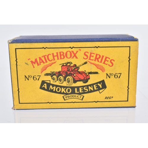 71 - TEN BOXED MOKO LESNEY MATCHBOX SERIES MILITARY VEHICLES, M3 Personnel Carrier, No.49, with star to b... 