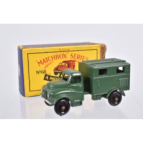 71 - TEN BOXED MOKO LESNEY MATCHBOX SERIES MILITARY VEHICLES, M3 Personnel Carrier, No.49, with star to b... 