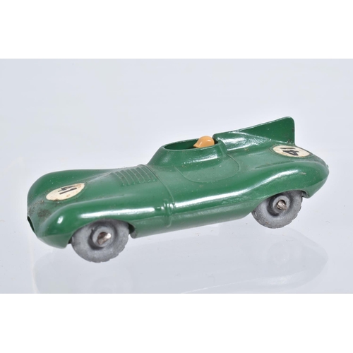 72 - FOUR BOXED MOKO LESNEY MATCHBOX SERIES BRITISH SPORTS, RACING AND LUXURY CAR MODELS, Jaguar D Type, ... 