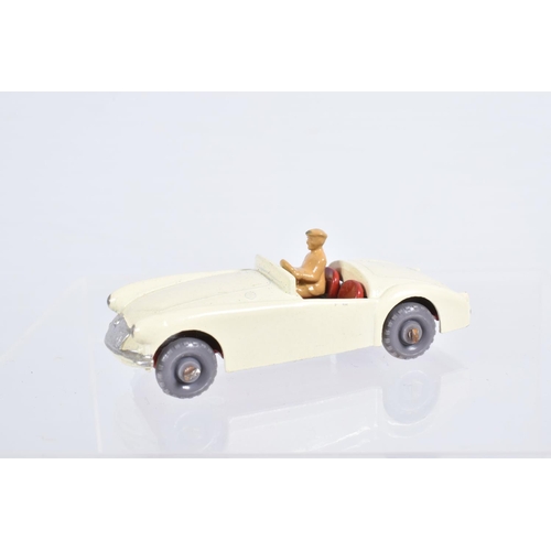 73 - A BOXED MOKO LESNEY MATCHBOX SERIES M.G.A. SPORTS CAR, No.19, off white body with silver trim, red i... 