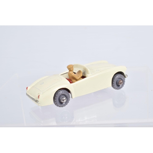 73 - A BOXED MOKO LESNEY MATCHBOX SERIES M.G.A. SPORTS CAR, No.19, off white body with silver trim, red i... 