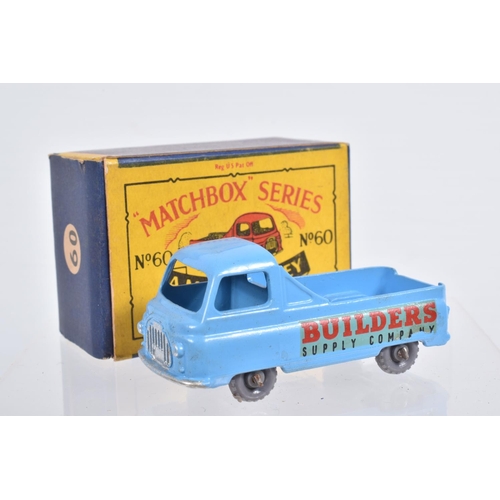 74 - FIVE BOXED MOKO LESNEY MATCHBOX SERIES VAN MODELS, Volkswagen Van, No.34, metal wheels, Bedford CA '... 