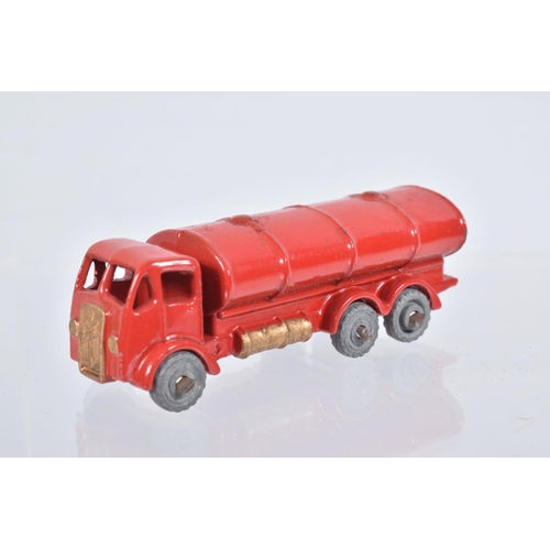 79 - SEVEN BOXED MOKO LESNEY MATCHBOX SERIES LORRY AND TRUCK MODELS, E.R.F. Road Tanker 'Esso', No.11, re... 