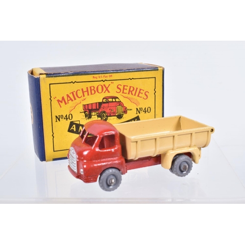 79 - SEVEN BOXED MOKO LESNEY MATCHBOX SERIES LORRY AND TRUCK MODELS, E.R.F. Road Tanker 'Esso', No.11, re... 