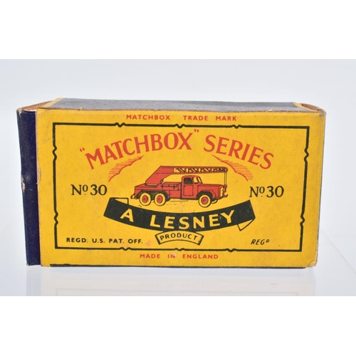 79 - SEVEN BOXED MOKO LESNEY MATCHBOX SERIES LORRY AND TRUCK MODELS, E.R.F. Road Tanker 'Esso', No.11, re... 