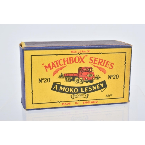 79 - SEVEN BOXED MOKO LESNEY MATCHBOX SERIES LORRY AND TRUCK MODELS, E.R.F. Road Tanker 'Esso', No.11, re... 