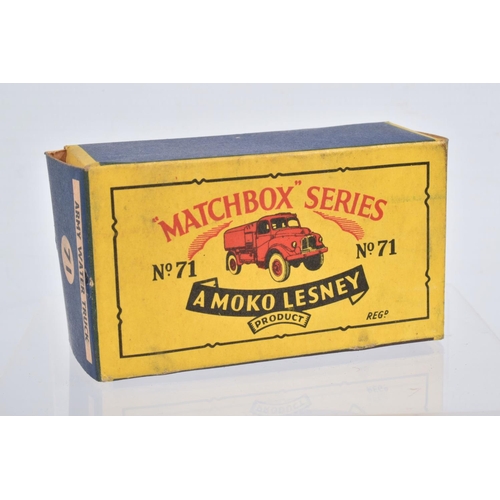 80 - SEVEN BOXED MOKO LESNEY MATCHBOX SERIES MILITARY VEHICLES, Saracen Personnel Carrier, No.54, D.U.K.W... 