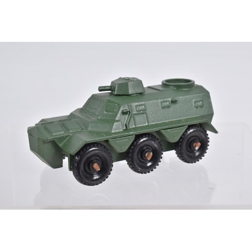 80 - SEVEN BOXED MOKO LESNEY MATCHBOX SERIES MILITARY VEHICLES, Saracen Personnel Carrier, No.54, D.U.K.W... 