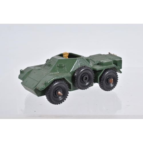 80 - SEVEN BOXED MOKO LESNEY MATCHBOX SERIES MILITARY VEHICLES, Saracen Personnel Carrier, No.54, D.U.K.W... 